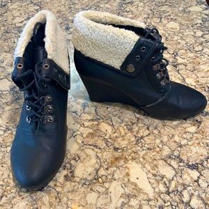 3” wedge heel bootie